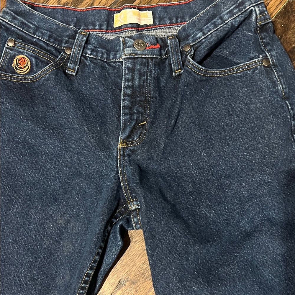 Twenty X Dark Blue Boot Cut Jeans - Picture 3 of 9